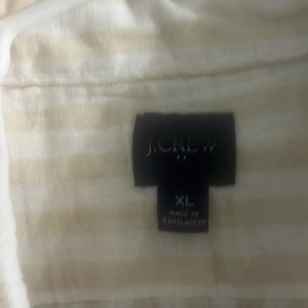 J. Crew Men's Beige Striped Button Down Shirt